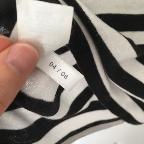Black and White Striped Express Tee - Picture 11 of 13